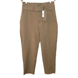 NEW Banana Republic Pants Brown Women Sz 12 Refined Utility Pant High Rise Crop